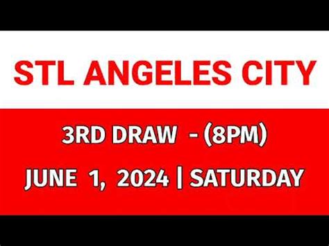 3rd Draw STL Angeles June 1, 2022 (Wednesday) .